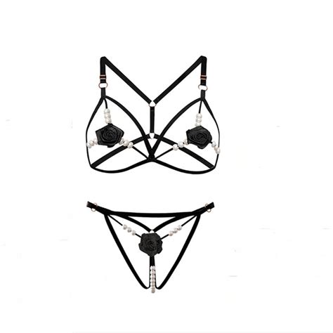 Jual Sexy Lingerie Bra Set Low Waist G String Hot Seksi Naughty Lingerie B062 Shopee Indonesia