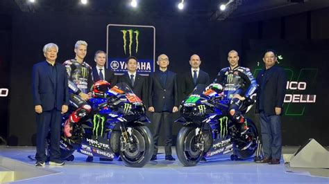 Mewah Tim Monster Energy Yamaha Luncurkan Motor Baru Motogp Di