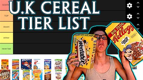 Ranking Uk Cereals Best And Worst Cereal Tier List Youtube