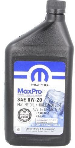 Mopar MaxPro 0W-20 1 l (Ulei motor) - Preturi