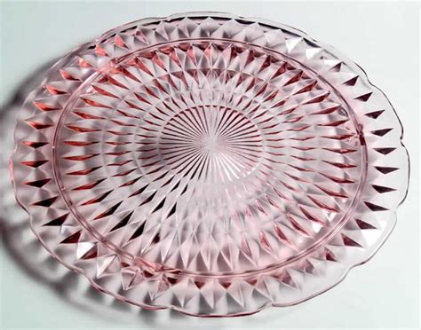 Windsor Pink Footed Cake Plate By Jeannette Replacements Ltd