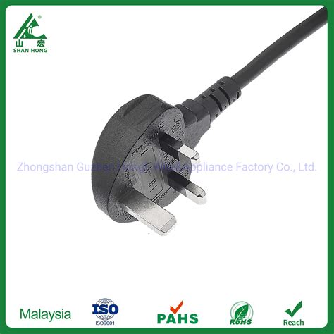 Sirim Saso Asta Coc Approved Pins Plug Power Cord With Flexible Copper