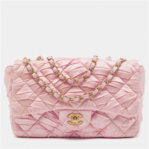 Chanel Pink Quilted Satin Flap Shoulder Bag Chanel | The Luxury Closet