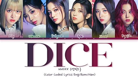 Nmixx Dice Ot Ver Color Coded Lyrics Eng Rom Han Youtube