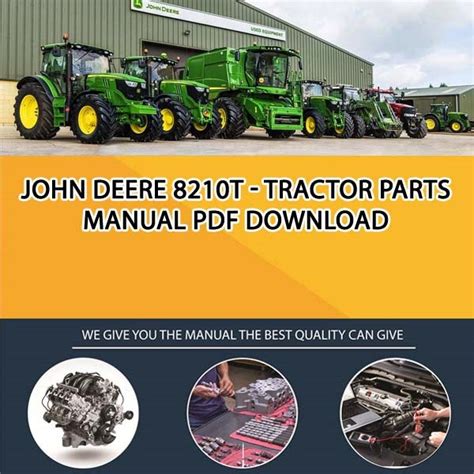 John Deere 8210t Tractor Parts Manual Pdf Download Service Repair