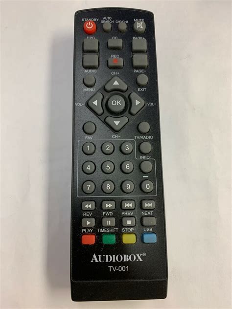 Audiobox Tv 001 Remote Control Only No Battery Cover Ebay