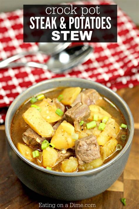 Crock pot Steak and Potato Beef Stew (and VIDEO) - Steak Beef Stew