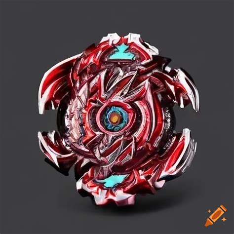 Black and red hydra beyblade on Craiyon