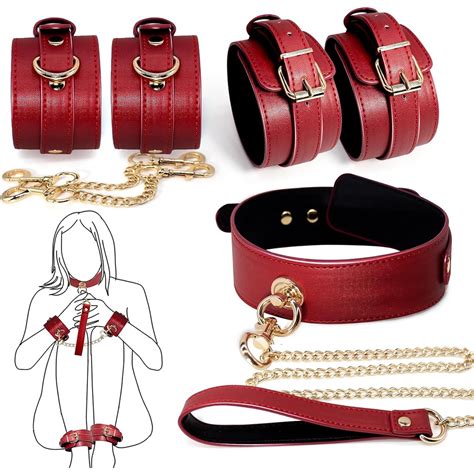 Sex Bondage Adult Toy BDSM Kit For Couples SM Games Sexy Slave Adjustable Leather Hand Ankle