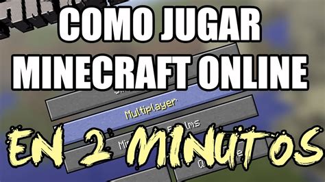 COMO JUGAR MINECRAFT ONLINE Tutorial En 2 Minutos YouTube