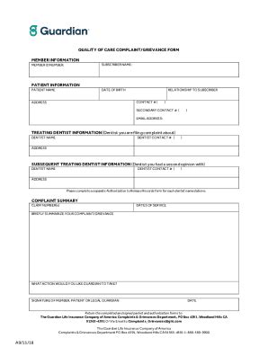 Fillable Online Grievance Form Sutter Health Plus Affinity Medical