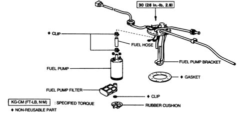 Change Fuel Pump 1992 Toyota Camry