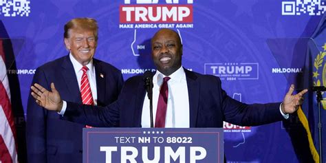 Tim Scott Endorses Trump For Gop Nomination In Blow To Haley Wsj