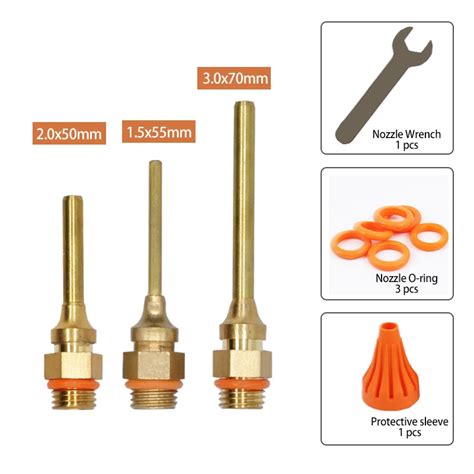 Hot Melt Glue Gun Nozzle Small Bore Diameter Nozzle X Mm Mm Anti Leakage Nozzle Copper