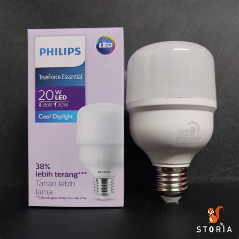 Jual Lampu LED Philips TrueForce Essential 20W Cahaya Putih Cool