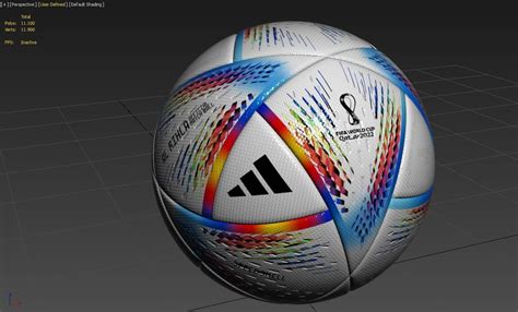 D Model Al Rihla Official Ball Qatar Vr Ar Low Poly Cgtrader