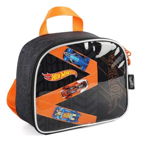 Lancheira T Rmica Escolar Hot Wheels Preto Luxcel Parcelamento Sem