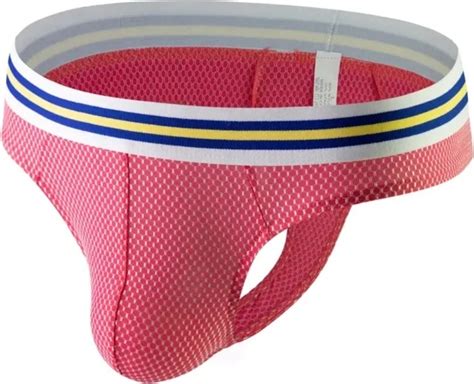 Thong Gay Underwear Sexy Mens Jockstrap Briefs String Lingerie Pouch Strap Mesh Eur