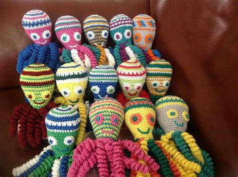 Deze Inktvisjes Zijn Gemaakt Door Jeanne Van Boxtel Amigurumi