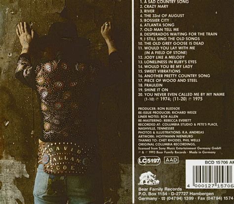 David Allan Coe CD: The Mysterious Rhinestone Cowboy - Once Upon A Rhym ...