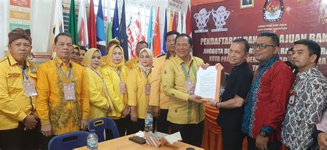 Golkar Sidempuan Daftarkan Bacaleg Ke KPU Usung Konsep Karya Kekaryaan