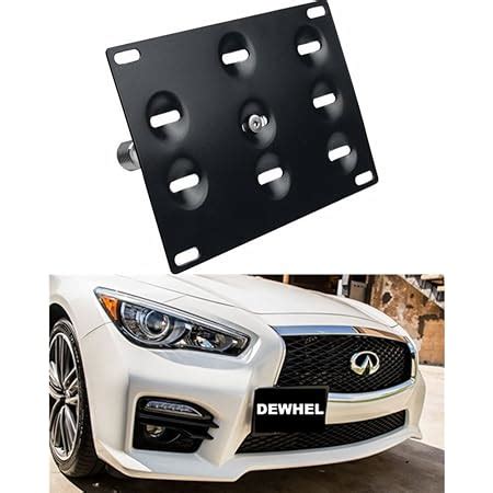 Amazon Dewhel Jdm Front Bumper Tow Hook License Plate Mount