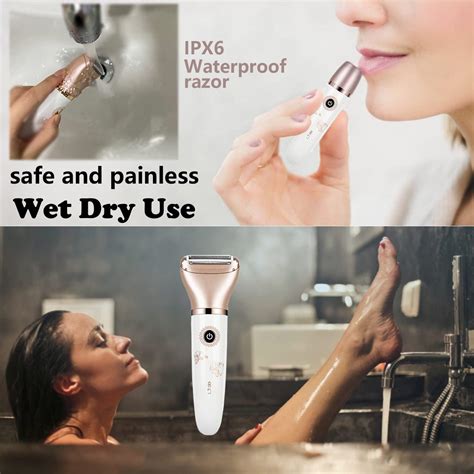 Electric Razors For Women Painless In Shaver For Face Bikini Cordless Rechargeable