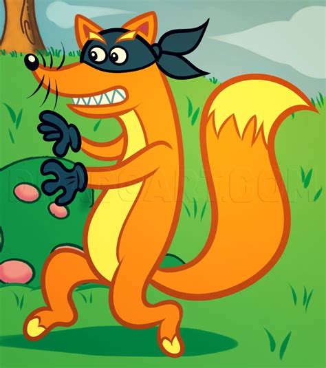 How To Draw Swiper, Swiper From Dora The Explorer by Dawn | dragoart.com