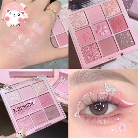 New Nine Color Eyeshadow Palette Rose Pink Nude Brown Low Saturation