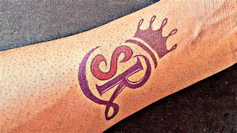 How To Make A Sr Letter Tattoo Design With Pen Simple Tattoo Design