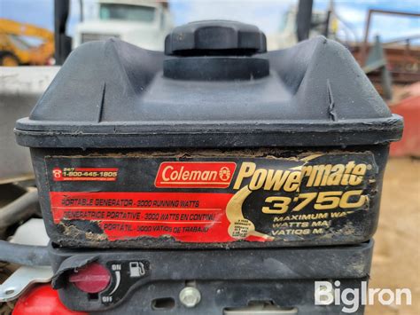 Coleman Powermate Gas Powered Generator Bigiron Auctions