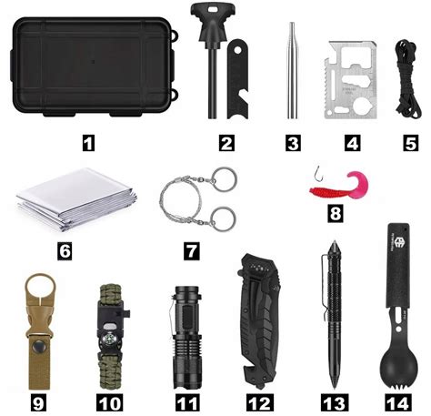 Zestaw survivalowy przeżycia wojskowy etui multitool 32w1 Hurtnet