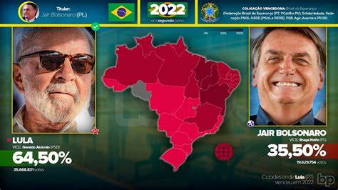 Elei Es Para A Presid Ncia Do Brasil Nas Cidades Onde Lula Venceu Em