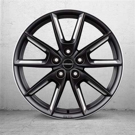 Lx Black Matt Silver Spoke Rim I Borbet Felgen Und Alufelgen