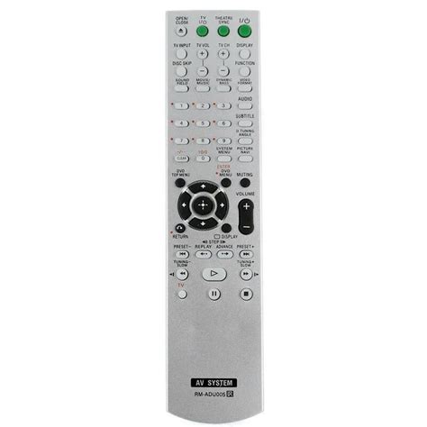 NEW DVD AV Remote Control RM ADU005 Fit For Sony Home Theater Audio