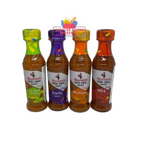 Jual Nandos Nando S Peri Peri Sauce Lemon Herb Garlic Medium Hot 125g Shopee Indonesia