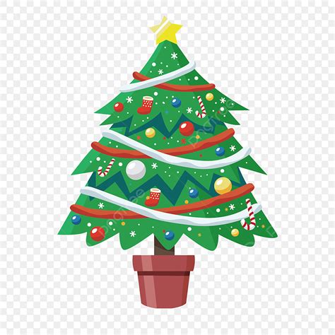 Un Elemento De Maceta Rbol Navidad Png Dibujos Clipart De Rbol Uno