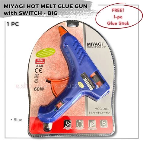 Miyagi Hot Melt Glue Gun W Switch Big Free Glue Stick Shopee Philippines