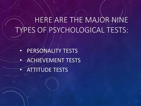 Solution Types Of Psychological Tests Presentation Studypool