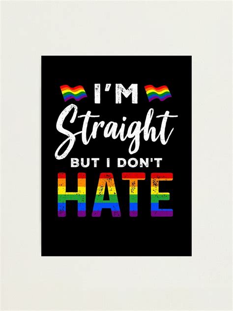 L Mina Fotogr Fica Soy Heterosexual Pero No Odio El Mes Del Orgullo Gay Lgbt Del Arco Iris De