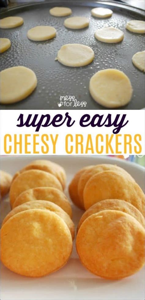 Cheese Cracker Recipe - Mess for Less