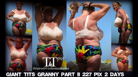 Huge Tits Grannies And Matures At The Beach