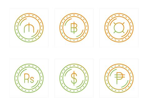 Currency Vector Icon Set 19470293 Vector Art at Vecteezy