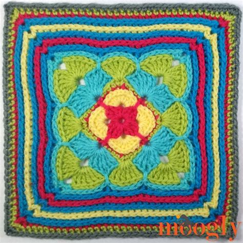 Mooglycal Afghan Block Granny Square Crochet Pattern Granny