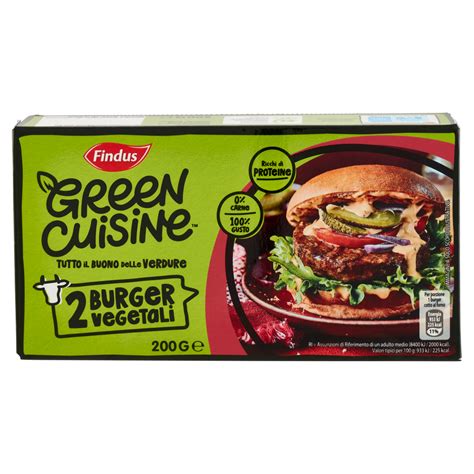 Burger Vegetali 200 G Green Cuisine Findus Carrefour