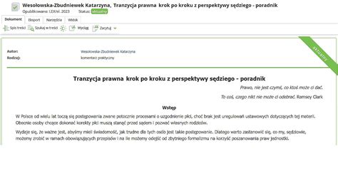 Tranzycja Prawna Uzgodnienie P Ci Metrykalnej A Polskie Prawo