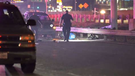 Motorcyclist In Critical Condition After Crashing Into Guardrail Along