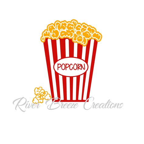 Popcorn Svg Movie Theater Popcorn Svg Snack Food Svg Svg Etsy