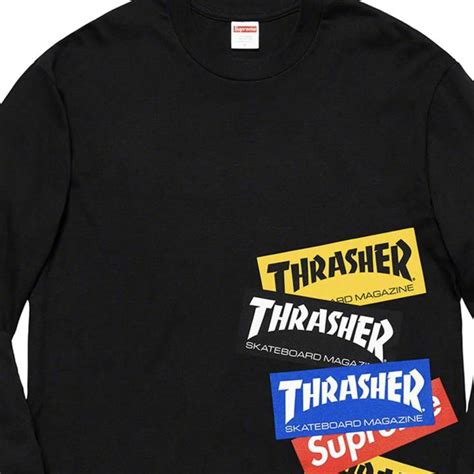 Supreme Thrasher Multi Logo Tee Brand New Supreme Depop