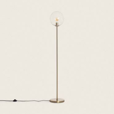 Lampadaire Métal et Verre Moonlight Clear Ledkia